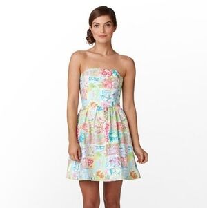LILLY PULITZER Lottie State of Mind Patchwork Dres